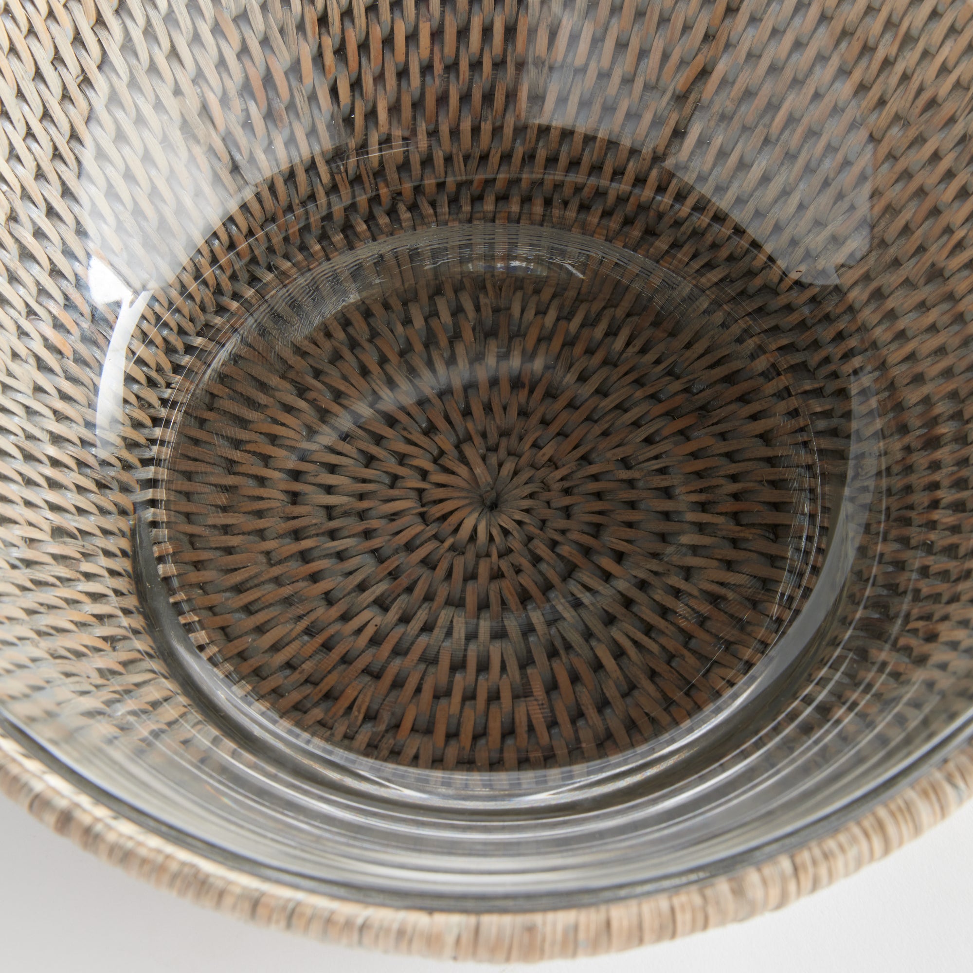 Burma Rattan Serving Bowl 10.75”