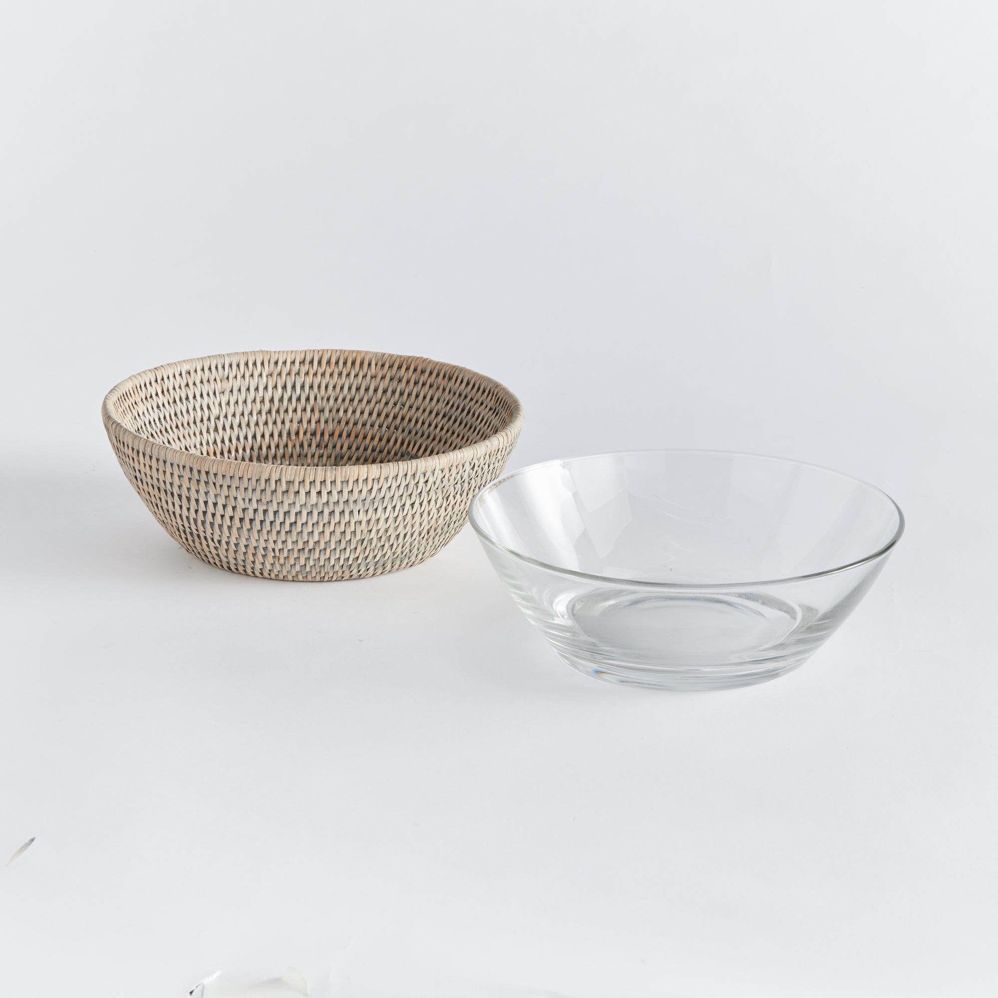 Burma Rattan Serving Bowl 10.75”