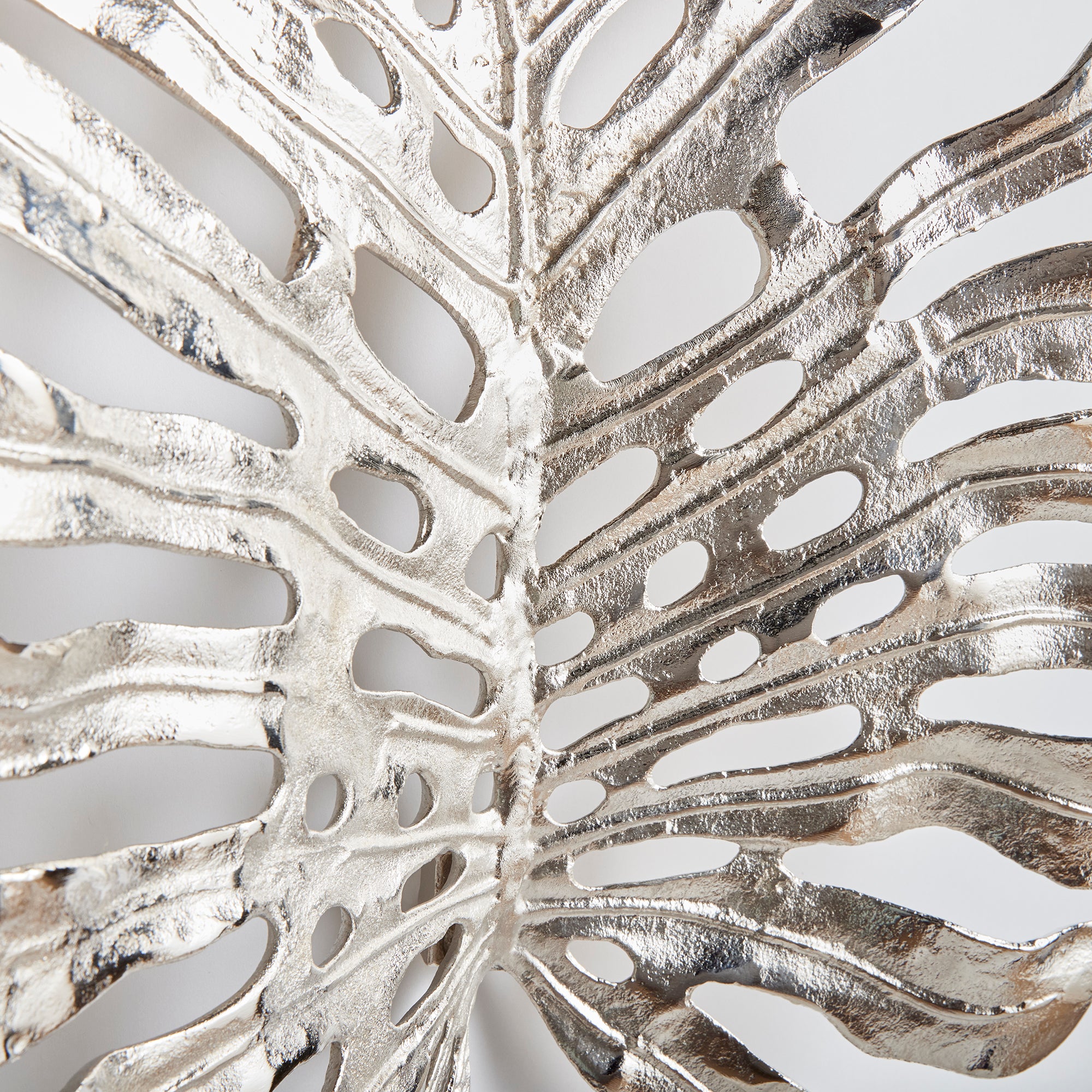 Monstera Wall Art Small Silver