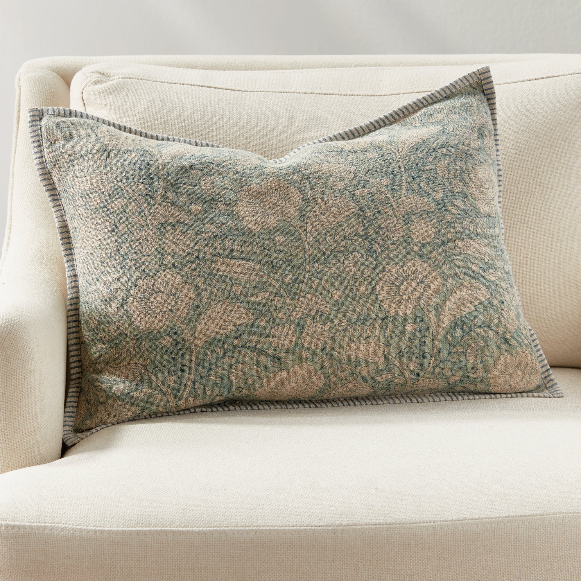 Pascaline Lumbar Pillow Blue